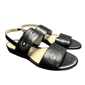 LifeStride Velocity Memory Foam Corinne Open Toe Stretch Slingback Sandals SZ 7